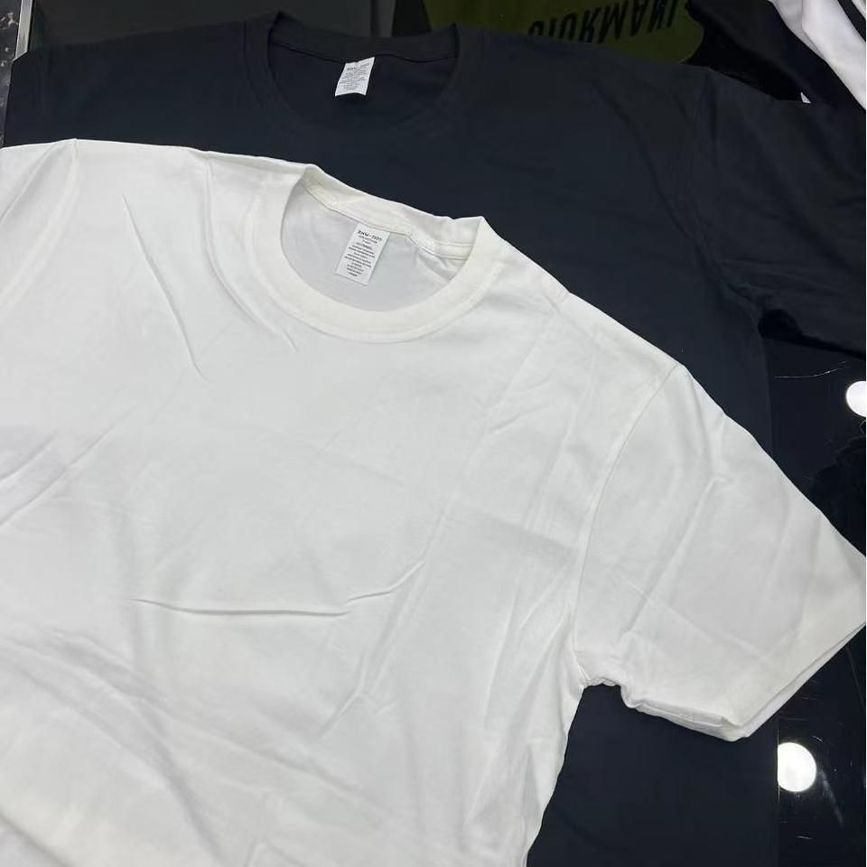 Wholesale Blank Plain t Shirt Custom Print Digital logo Brand Polyester Cotton Tshirt Plus Size Men T-shirt for Men