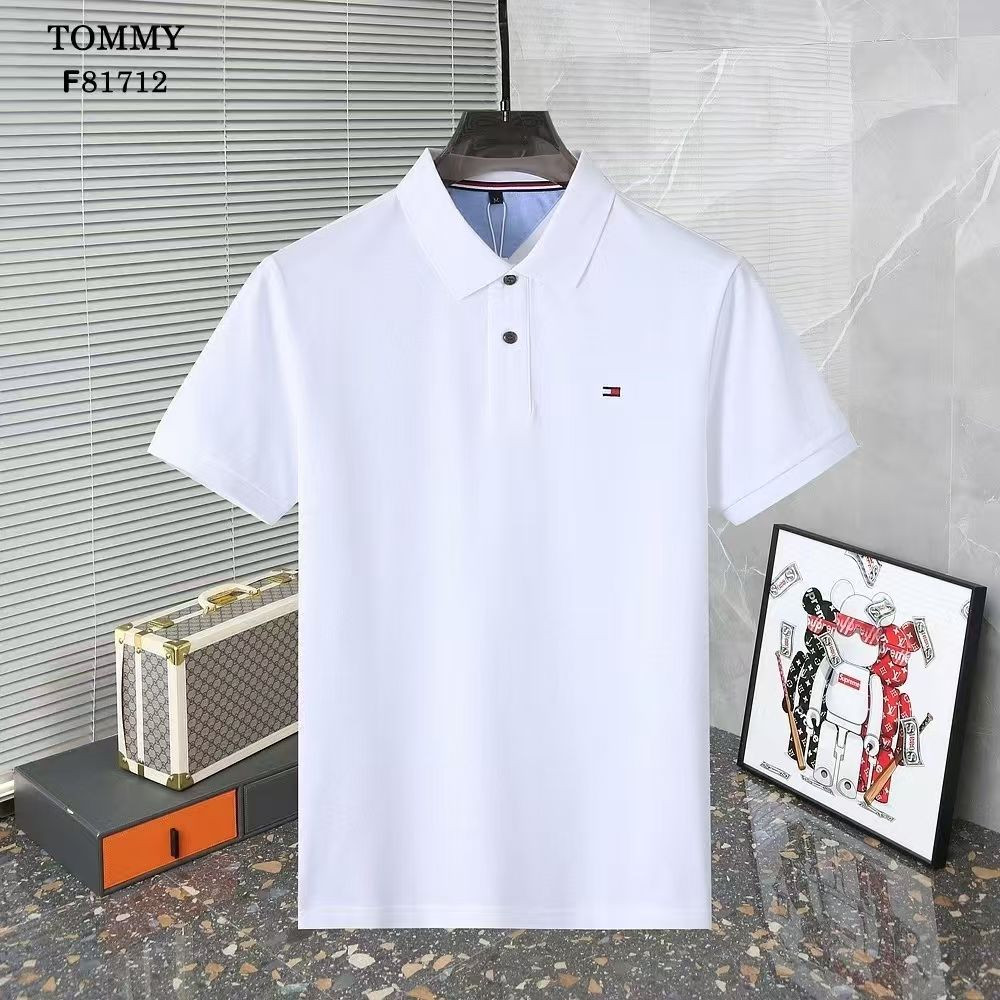 Wholesale New Summer Mens Short-sleeved Casual Polo Shirt Breathable Fashion European Size T-shirt
